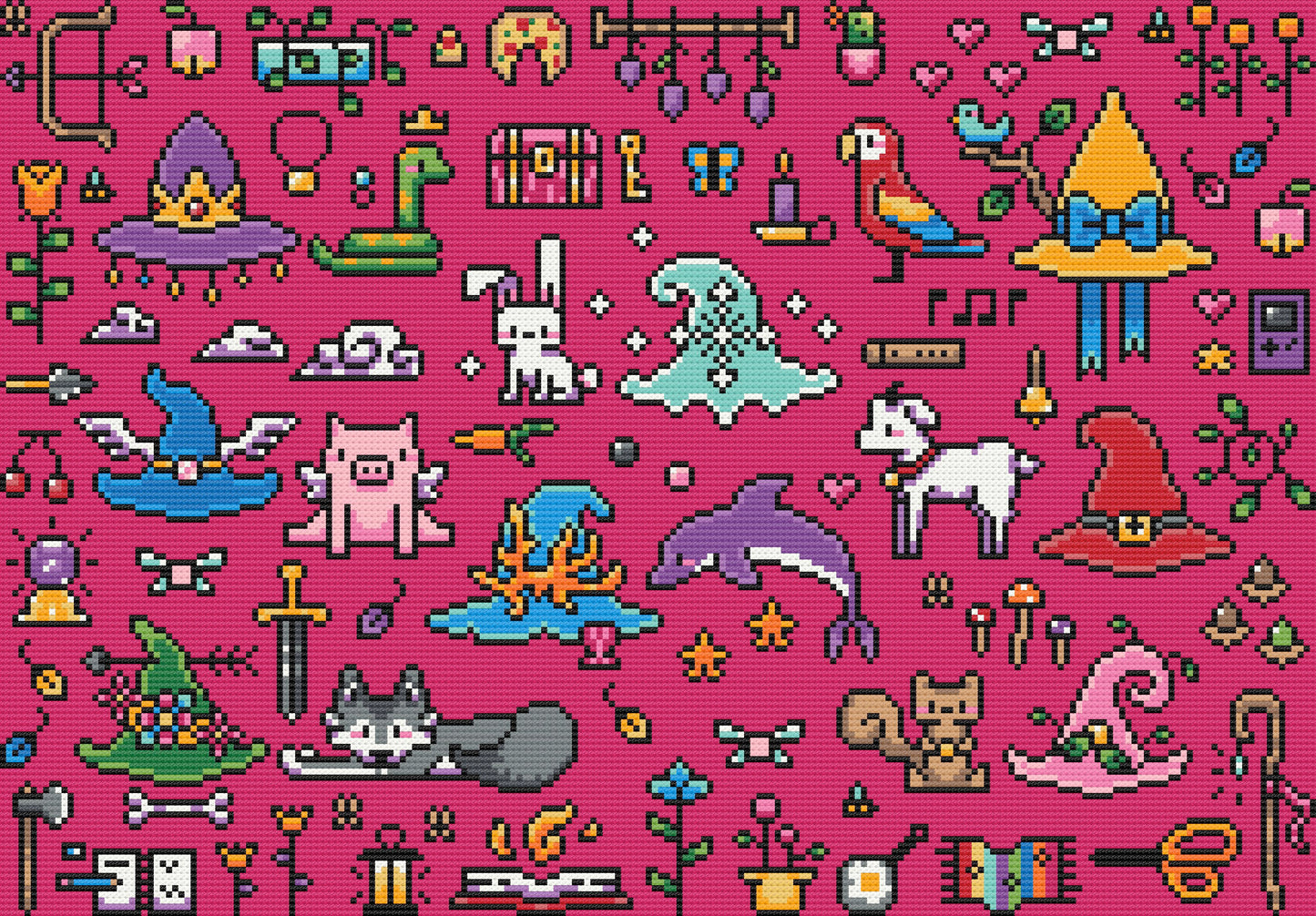 Witch Hat Adventurer | Pixel Charted