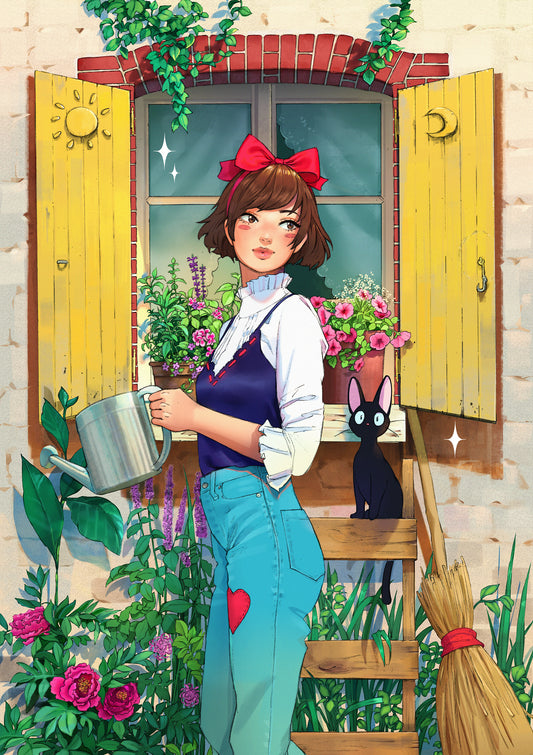 Kiki In The Garden