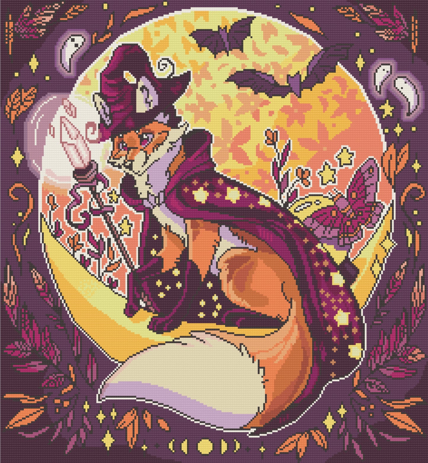 Foxy Little Witch | Pixel Charted