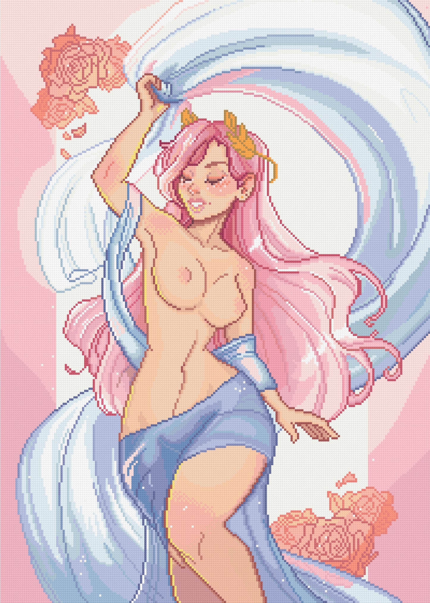 Aphrodite | Pixel Charted | Nsfw  | Ready To Ship