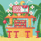 Tiki Bar | Pixel Charted  | Ready To Ship