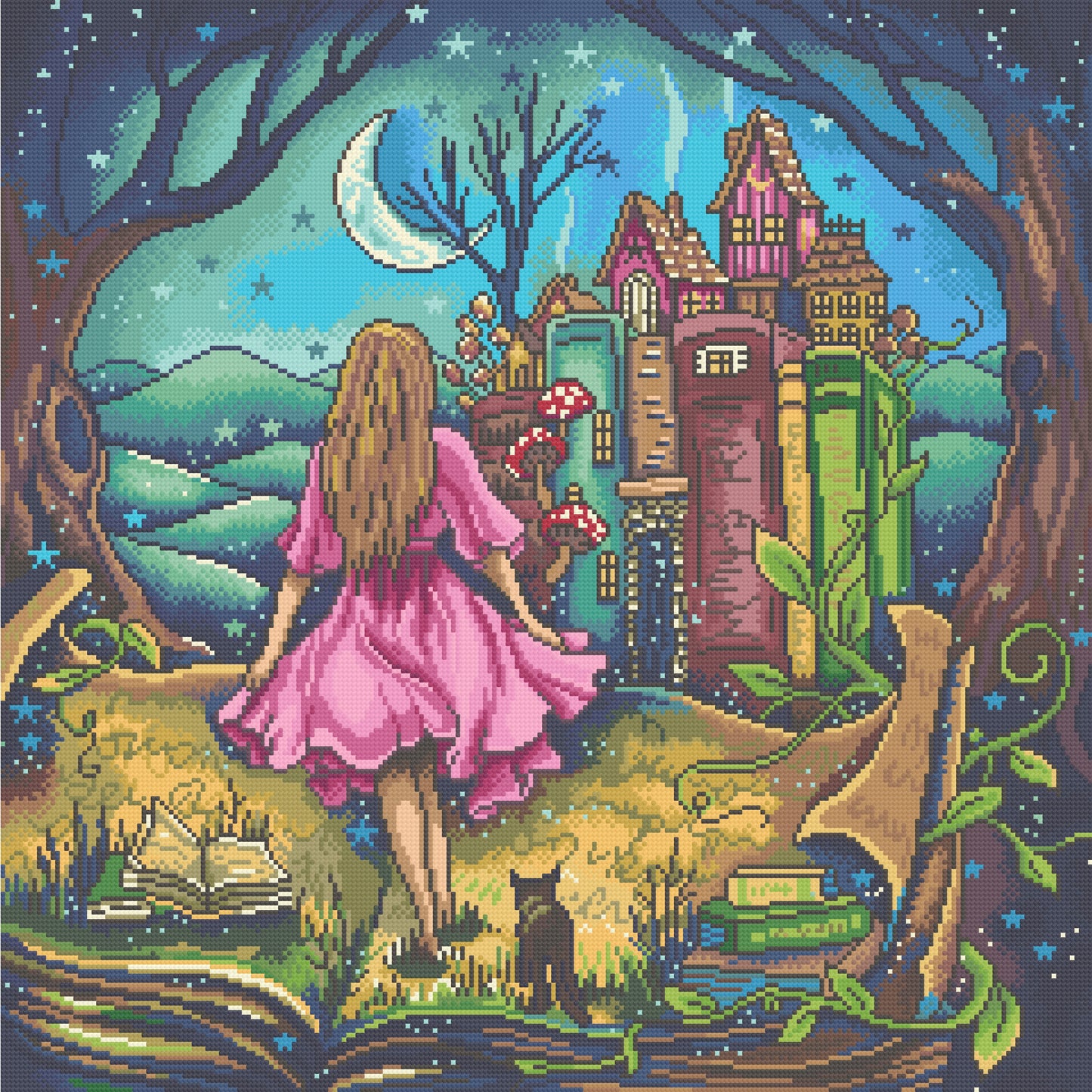 Of Stories and Castles | Pixel Charted | Ready To Ship