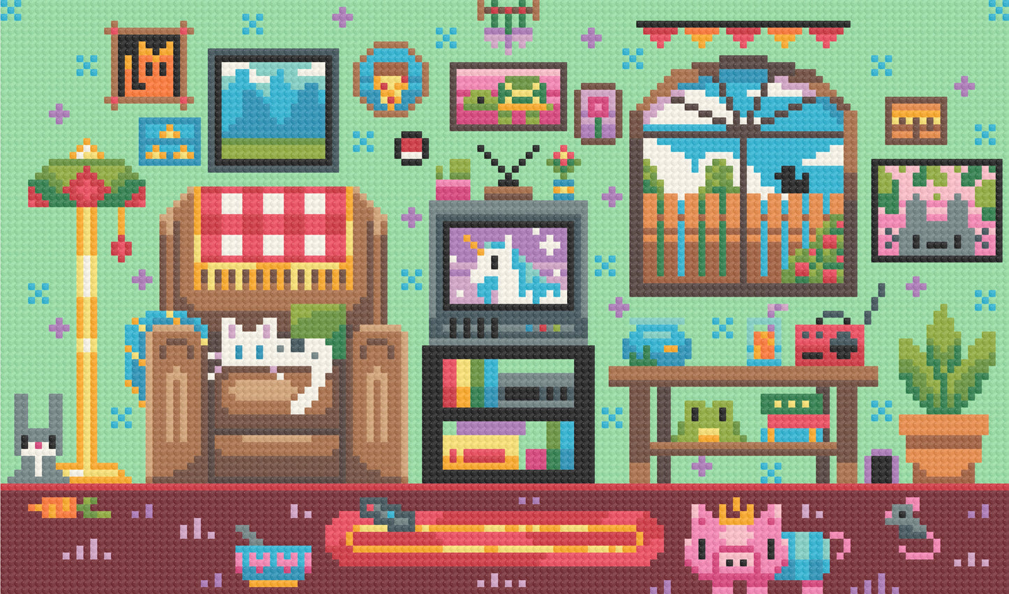 Saturday Mornings | Pixel Charted | Ready To Ship