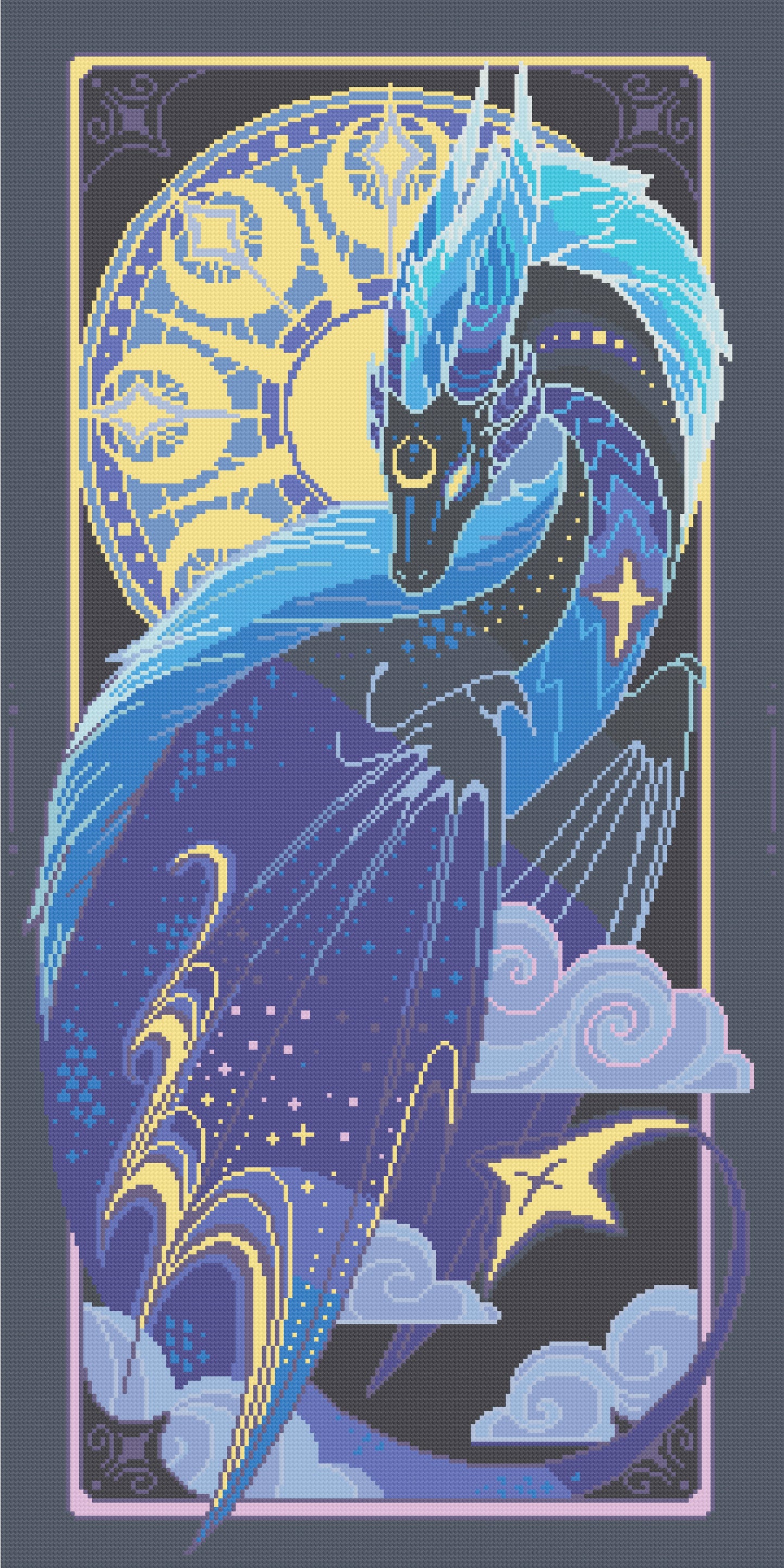 Dragon Of The Night | Pixel Charted