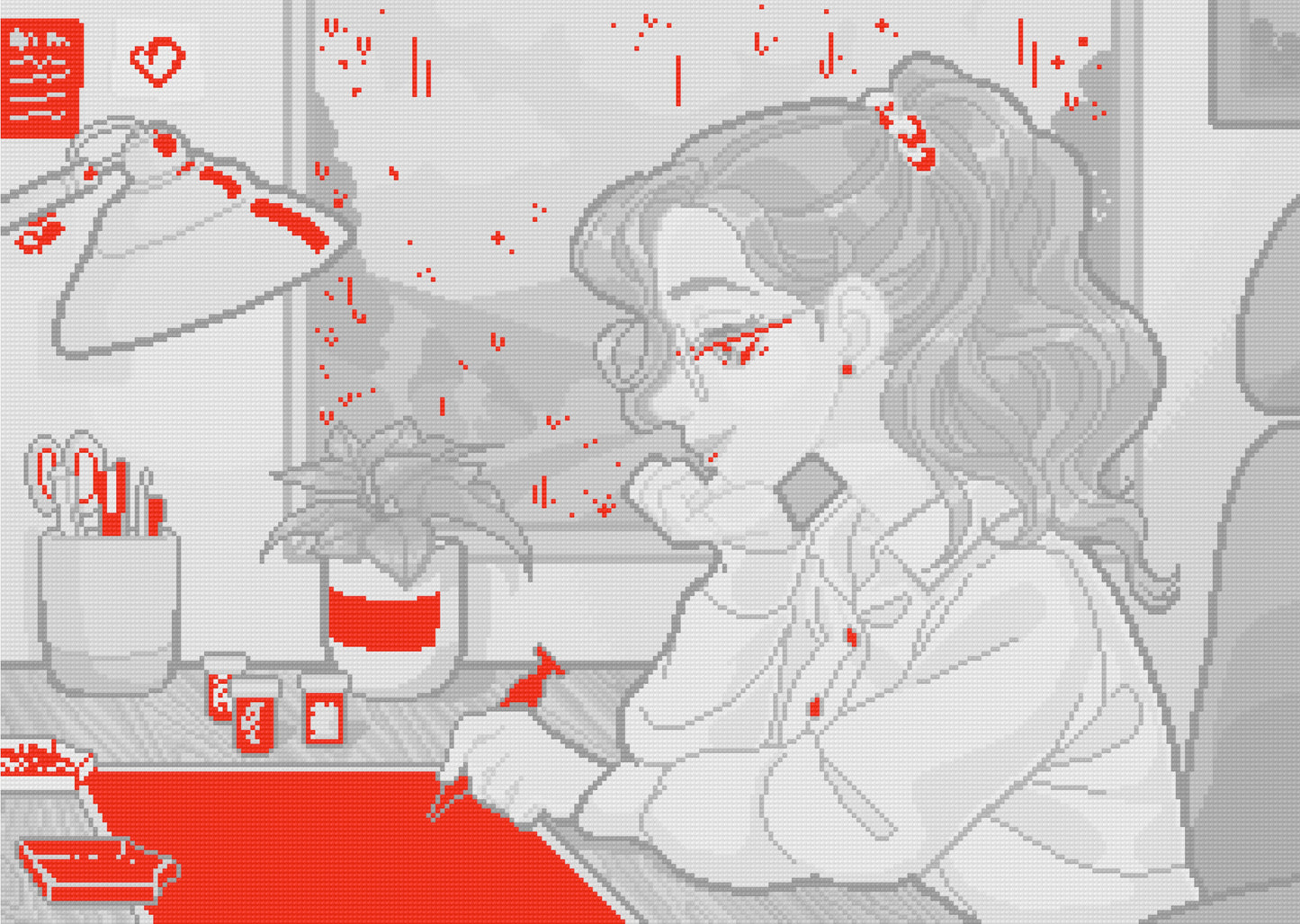 Rainy Day Spent Diamond Painting | Pixel Charted