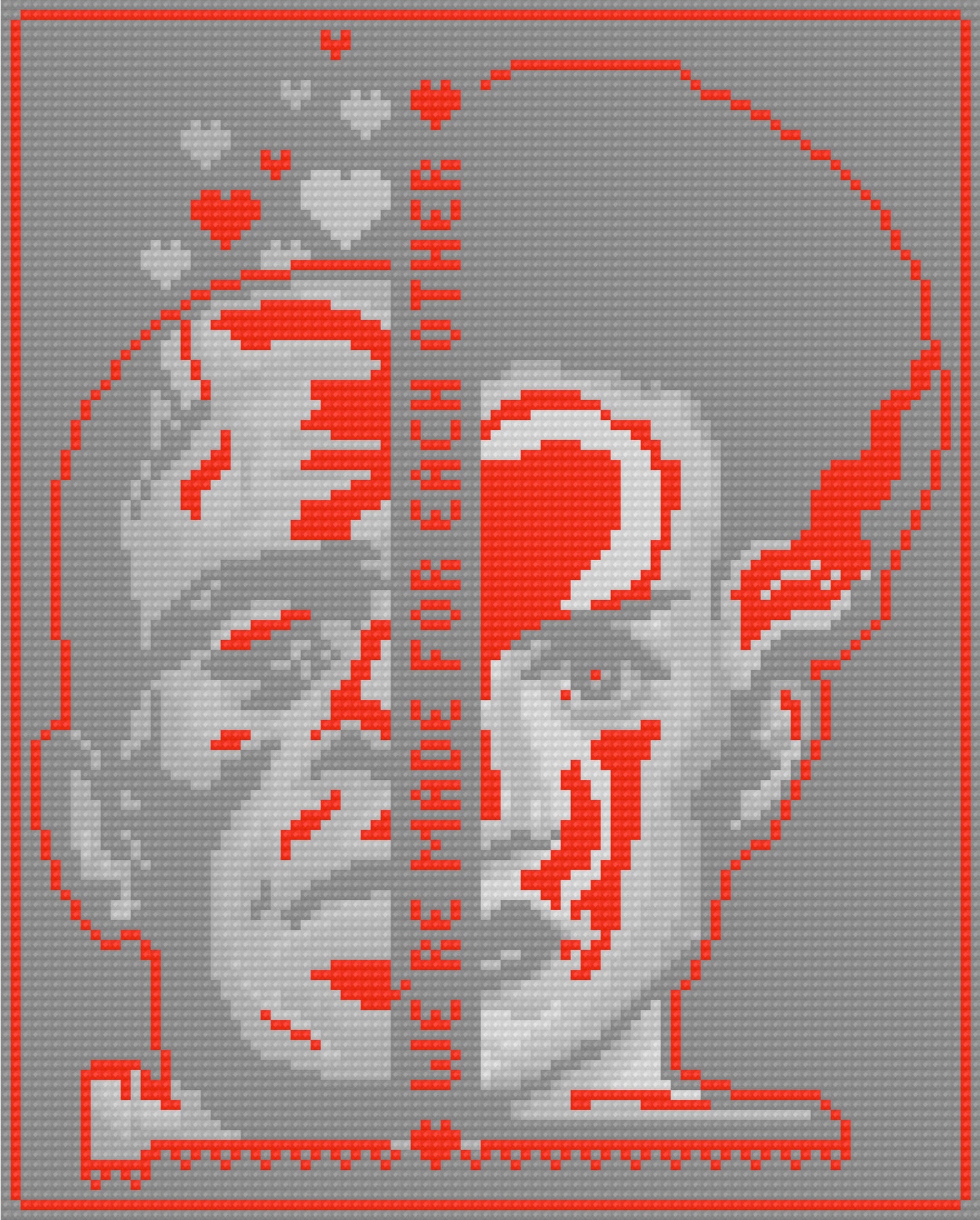 We're Made For Each Other | Pixel Charted | Ready To Ship