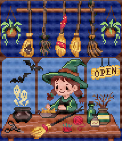 Witchy Broom Shop | Pixel Charted