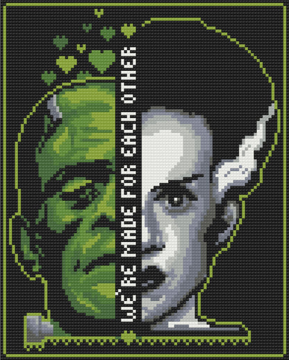 We're Made For Each Other | Pixel Charted | Ready To Ship