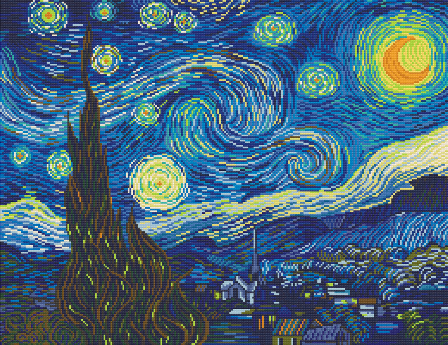 Starry Night | Pixel Charted | Ready to Ship