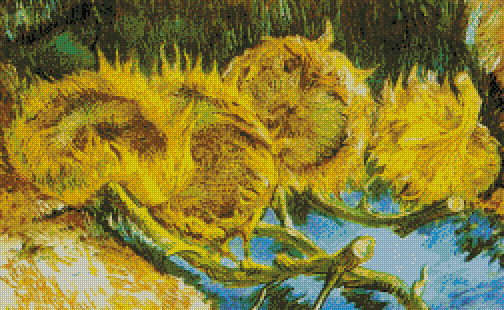 Four Cut Sunflowers
