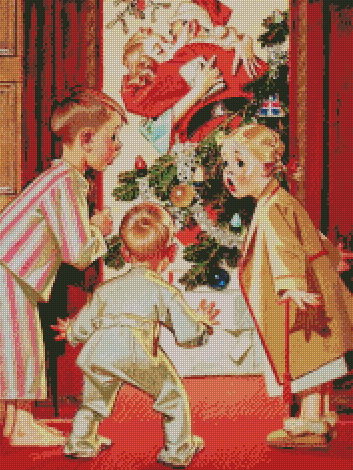 Kissing Santa | J.C. Leyendecker