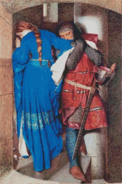 The Meeting On The Turret Stairs | Frederic William Burton