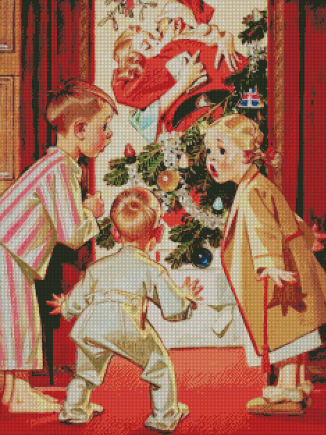 Kissing Santa | J.C. Leyendecker