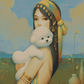A Girl And Her Poodle