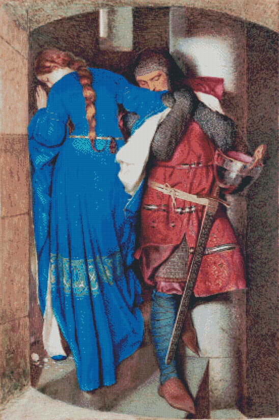 The Meeting On The Turret Stairs | Frederic William Burton