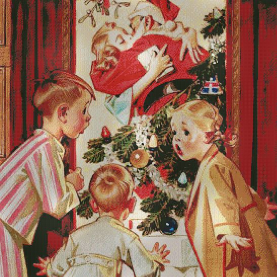 Kissing Santa | J.C. Leyendecker