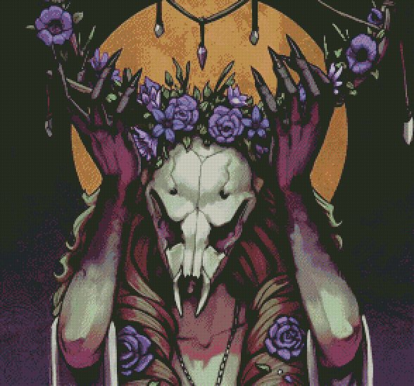 Antlers and Flowers