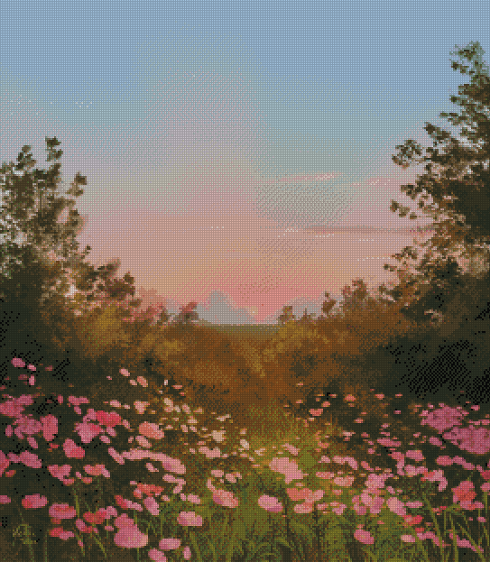 Sunset in Spring