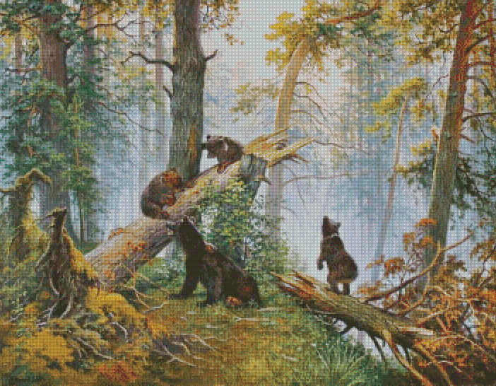 Morning in a Pine Forest | Ivan Shishkin and Konstantin Savitsky
