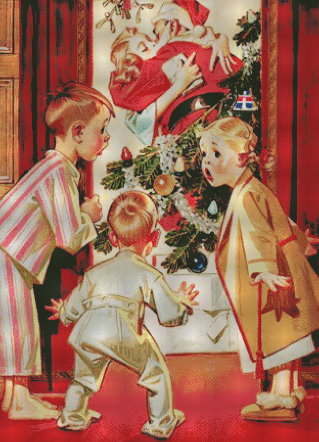 Kissing Santa | J.C. Leyendecker