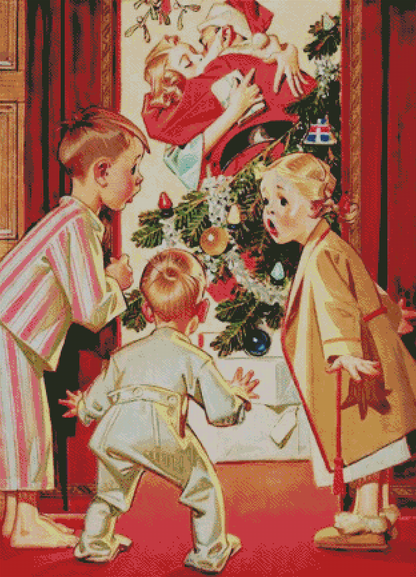 Kissing Santa | J.C. Leyendecker