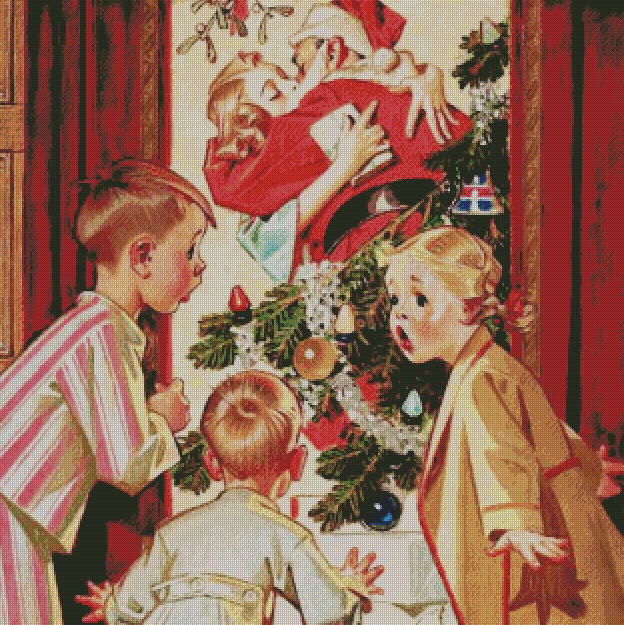 Kissing Santa | J.C. Leyendecker