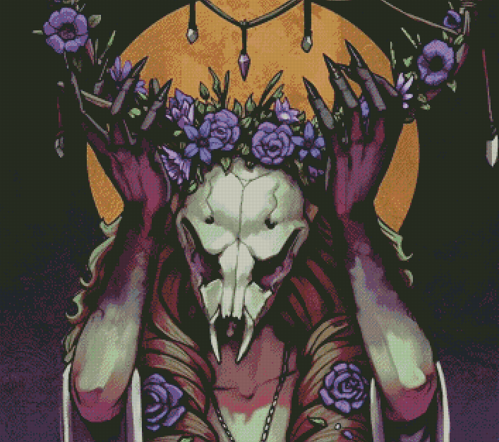 Antlers and Flowers