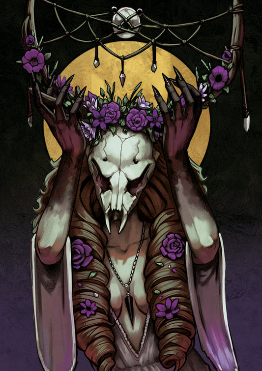 Antlers and Flowers