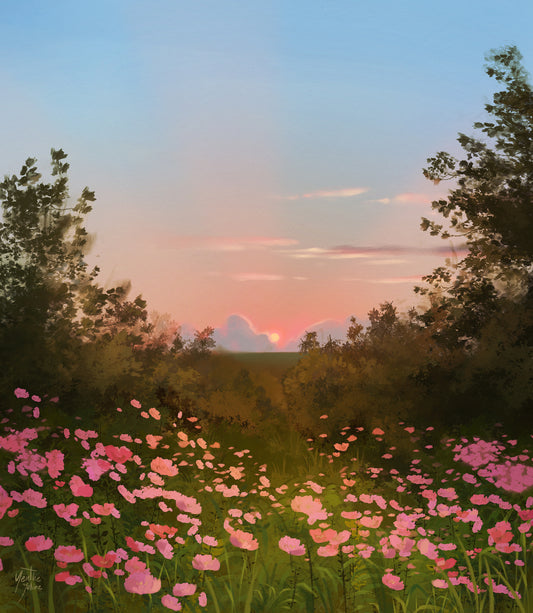 Sunset in Spring