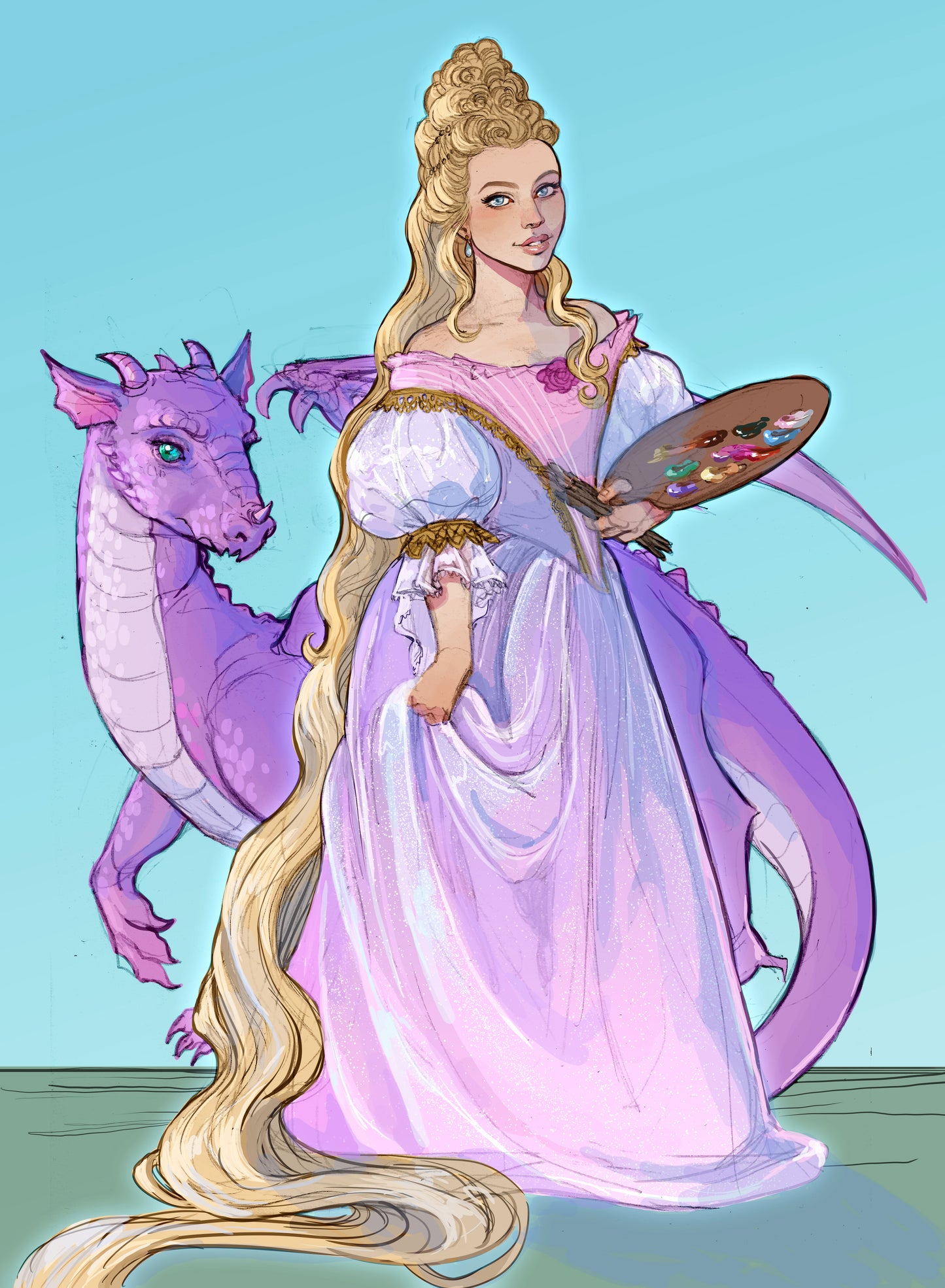 Barbie Rapunzel and Her Dragon
