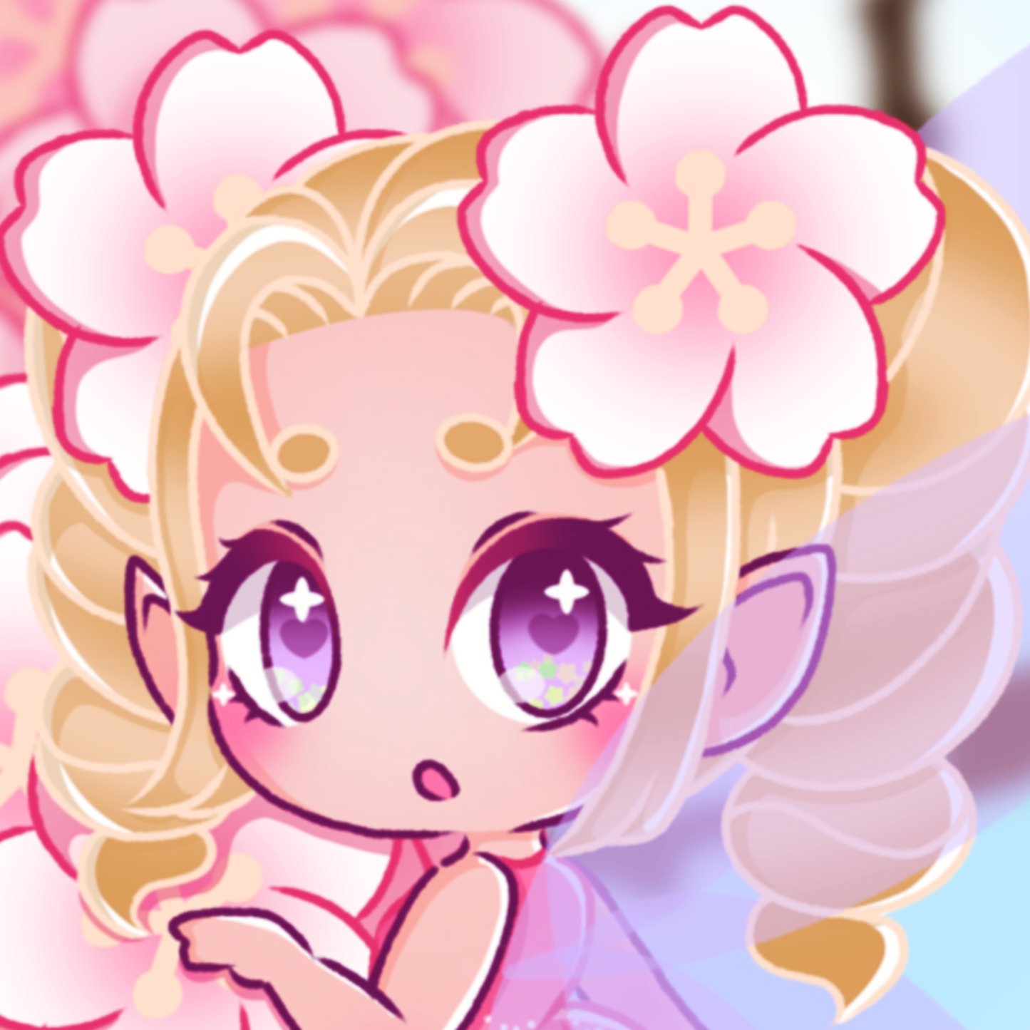 Shariki Sakura Fairy | Cross Stitch Conversion