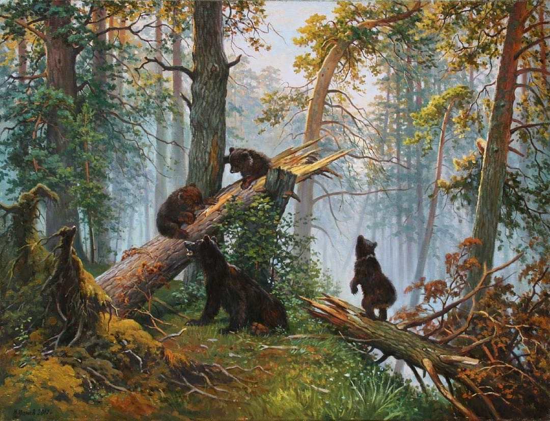 Morning in a Pine Forest | Ivan Shishkin and Konstantin Savitsky
